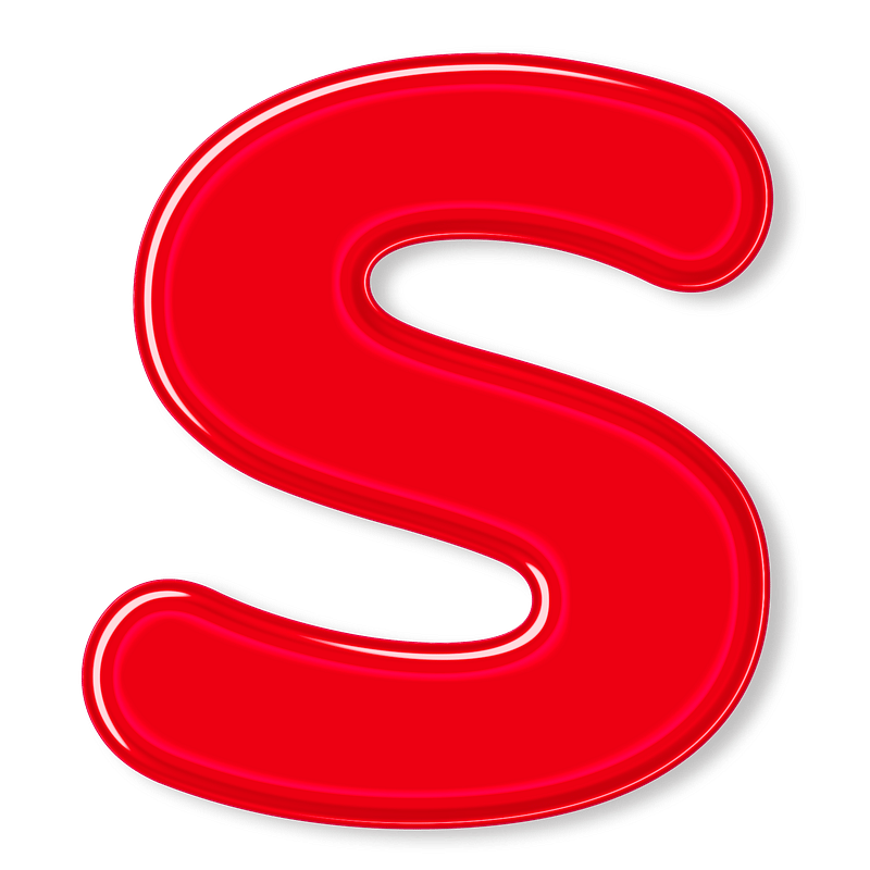 The Letter S In Red The Letter S In Red