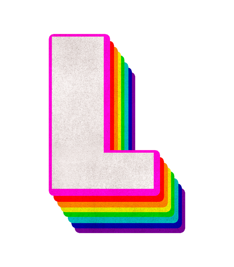 Retro colorful letter L vector  free image by rawpixel.com / wan