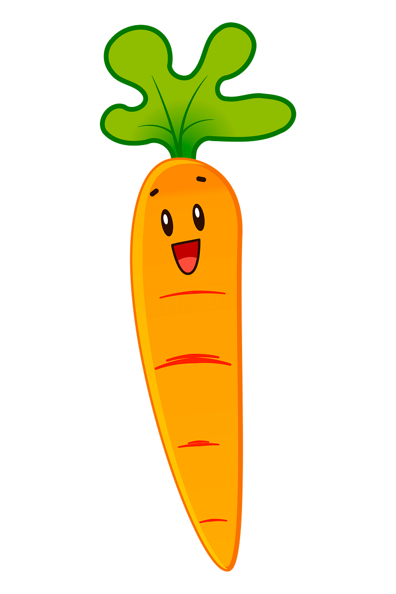 cartoon carrots with faces