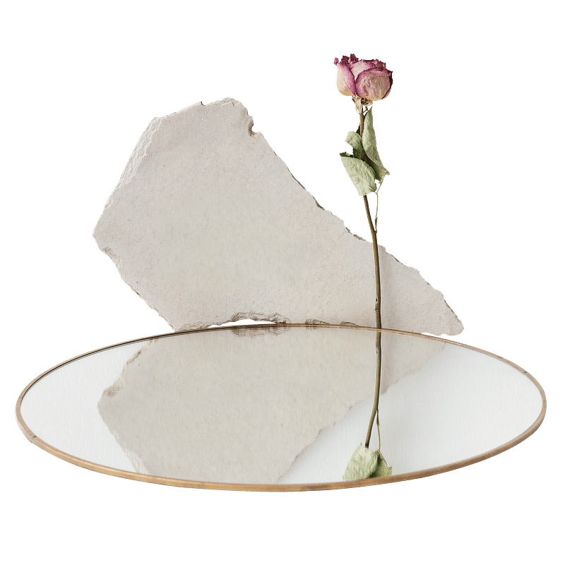 Rose Round Mirror