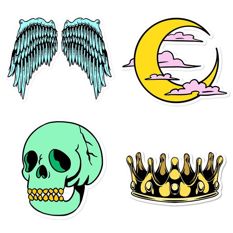 Grunge Stickers Tumblr Png PNG Image