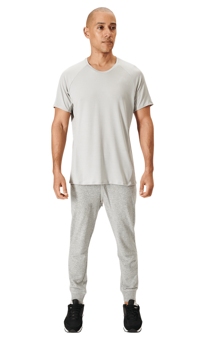 Premium PSD  Front view of dark gray sweatpants mockup