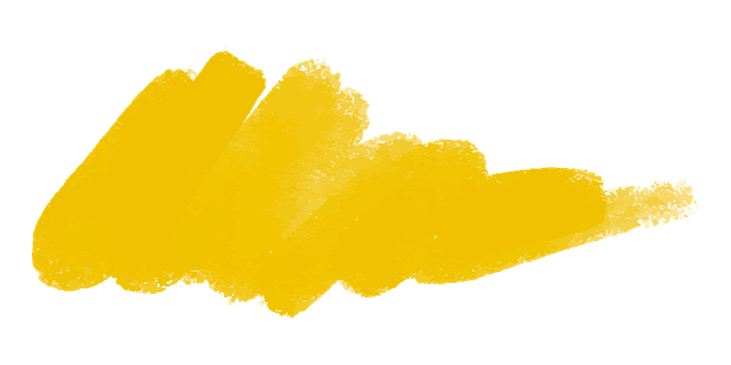 Yellow paint brush stroke png