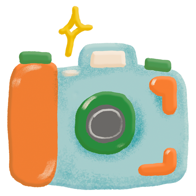 Camera With Flash Clip Art