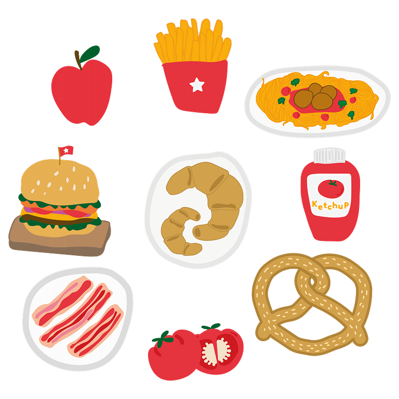 fatty foods clipart