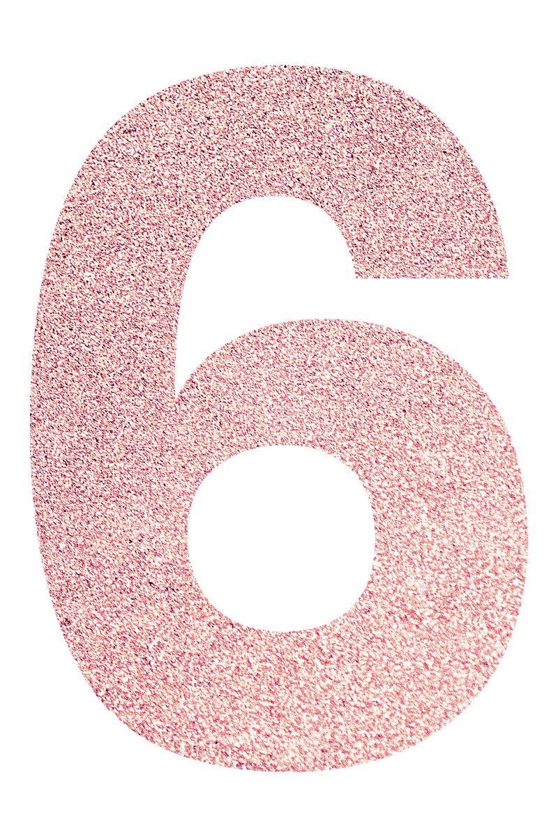 Pink Glitter Number 1