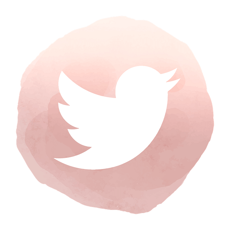 pink twitter logo png