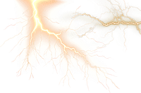 PNG Lightning thunder overlay effect, transparent background